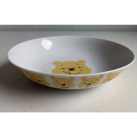 Disney Winnie The Pooh Face Expressions All Around Ceramic Pasta Dinner Bowl NEW - Picture 1 of 9
